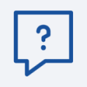 Speech bubble with a question mark