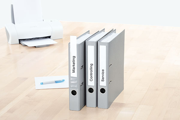 Application image insert spine labels for binders