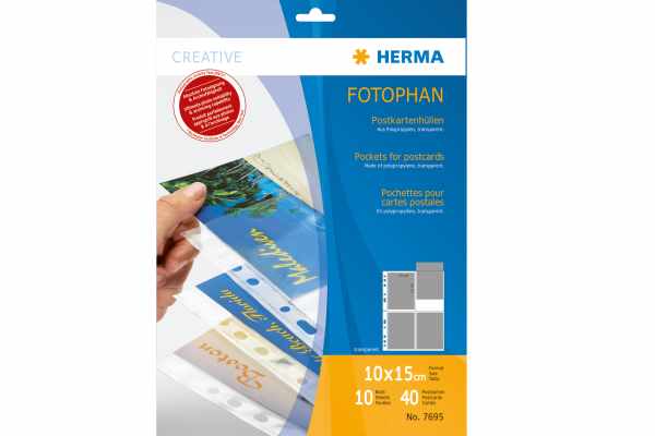 Illustration of postcard sleeve packaging
