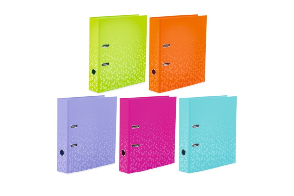 Several colored folders