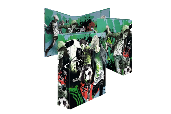 Folder with a soccer theme