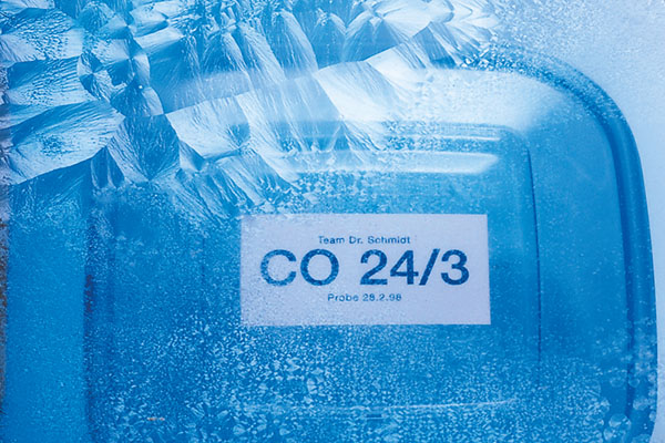 Image of the freezer label on the box