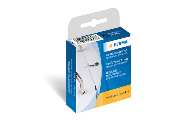 Illustration of packaging with transparent reinforcement rings.