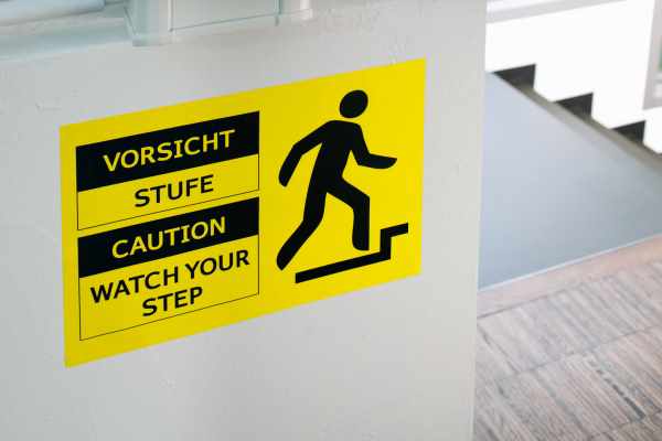Weatherproof yellow label