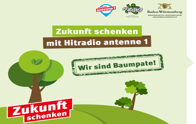 Gift the future with Hitradio Antenne 1. A note on tree sponsorships and environmental commitment in Baden-Württemberg.