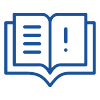 Ein aufgeschlagenes Buch mit hervorgehobenem Ausrufezeichen, das auf wichtige Informationen oder Hinweise hinweist.