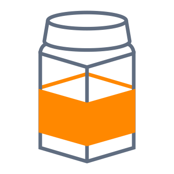 Rectangular plastic cans