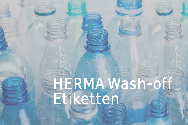HERMA Wash-off Labels, German text