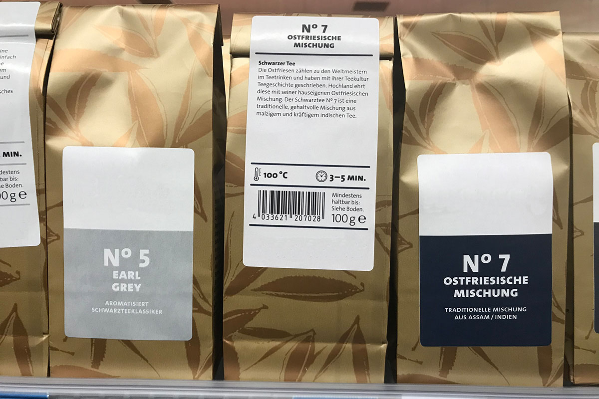 Food Solutions: high-quality digital printing labels for premium products, tea packaging made from metallized foil.