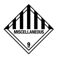 Hazardous Material and Dangerous Goods Labels: Hazard Label Class 9