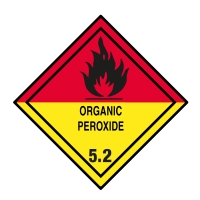Hazardous substance and hazardous goods labels: Hazard label Class 5.2