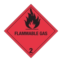 Hazardous Material and Dangerous Goods Labels: Placard Class 2