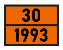 Hazardous Material and Dangerous Goods Labels: Orange ADR Warning Sign with Custom Print