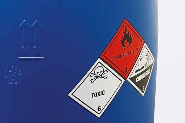 Hazardous Material and Dangerous Goods Labels: 2-in-1 and 3-in-1 Hazard Labels