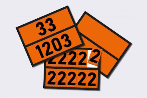 Hazardous Material and Dangerous Goods Labels: ADR Warning Sign Orange