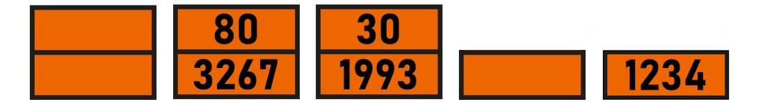Hazardous Material and Dangerous Goods Labels: Examples of ADR Warning Signs in Orange