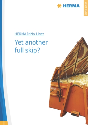 Brochure Download: Cover Page of HERMA InNo-Liner Brochure, English
