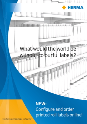 Brochure Download: Cover Page Brochure Label Configurator Roll Labels Digital Printing, English