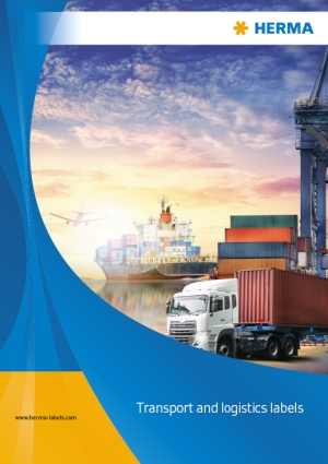 Brochure Download: Cover Page of Logistics Labels Brochure, English
