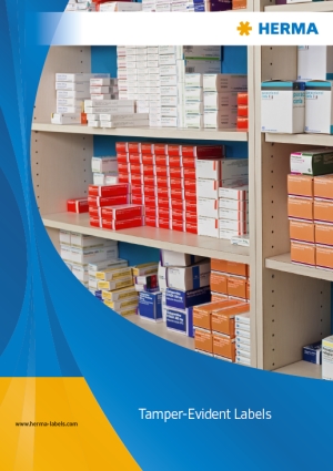 Brochure Download: Cover Page of Tamper Evident Brochure, German
