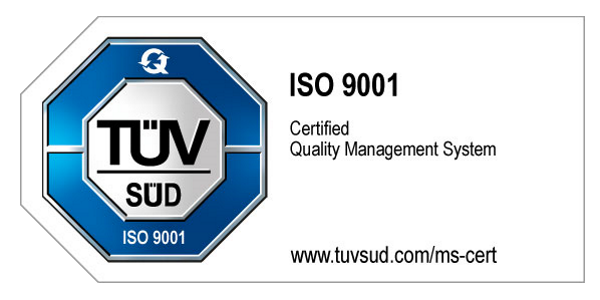 TÜV Logo ISO 9001, English
