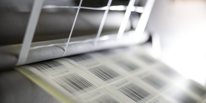 HERMA Label Production Barcode Labels, Die-Cutting with Grid Removal