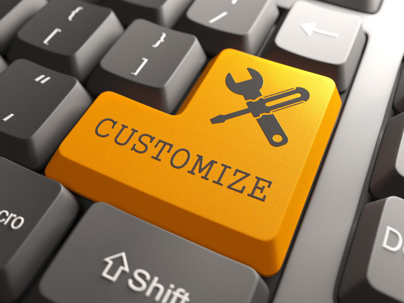 Icon custom design, button Customize on keyboard