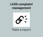 Due Diligence Complaint Management with a symbol of interconnected chains and the text 'File a Report'.
