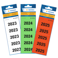 Year labels for binder spines