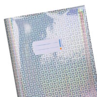 The translation of "Heftschoner silber" is "silver notebook cover.