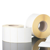 Roll labels for color inkjet roll printers
