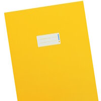 The translation of "Heftschoner gelb" is "yellow notebook cover.