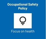 Occupational Safety Guidelines with a focus on health, represented by a symbol of a light bulb.