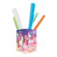 Bunt bemalter Stiftehalter mit Einhorn-Motiv, der mehrere Marker in verschiedenen Farben enthält.