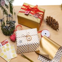 Gift tags on Christmas presents