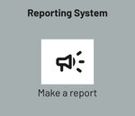 Reporting system with a speaker icon and the text 'Submit a report.