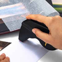 Glue roller with adhesive strips