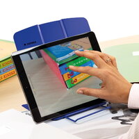 Reading stand with tablet