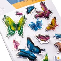 Colorful butterfly stickers