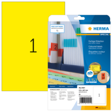 HERMA SPECIAL A4 coloured labels