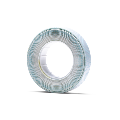 Nachfüllrolle für Klebeband, 9 mm x 15 m, von Herma, in blauer Verpackung mit Informationen zur Verwendung und Abmessungen.