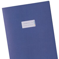 The translation of "Heftschoner blau" is "blue notebook cover.