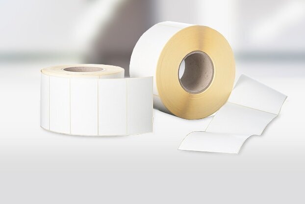 Blank labels: Several HERMA roll labels, landscape format