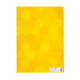 Gelbe Mappe mit einem Muster aus sechseckigen Waben in verschiedenen Schattierungen.