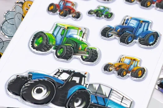 Various colorful stickers