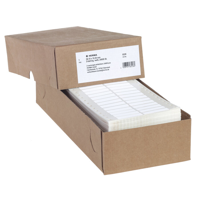 Continuous computer labels, economy pack8228