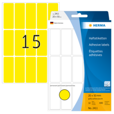 HERMA multi-purpose labels for hand inscription