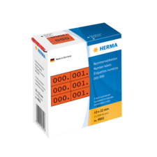 HERMA number labels