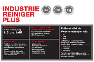 Color Inkjet Roll Labels: Printed Label Example for Industrial Cleaner