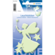 Leuchtende Aufkleber in Form einer Fee und Sternen, verpackt in einer blauen Verpackung mit dem Titel "Leuchtsticker".